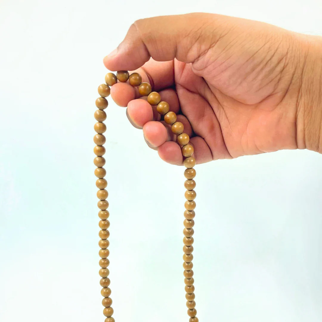 Govt Certified Chandan Sandalwood Jaap Mala 108 beads - Image 2
